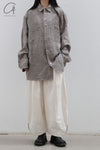 Aviva Jifei Xue cocoon wide-leg pants SS23-CWLP2-AWHT ancient white